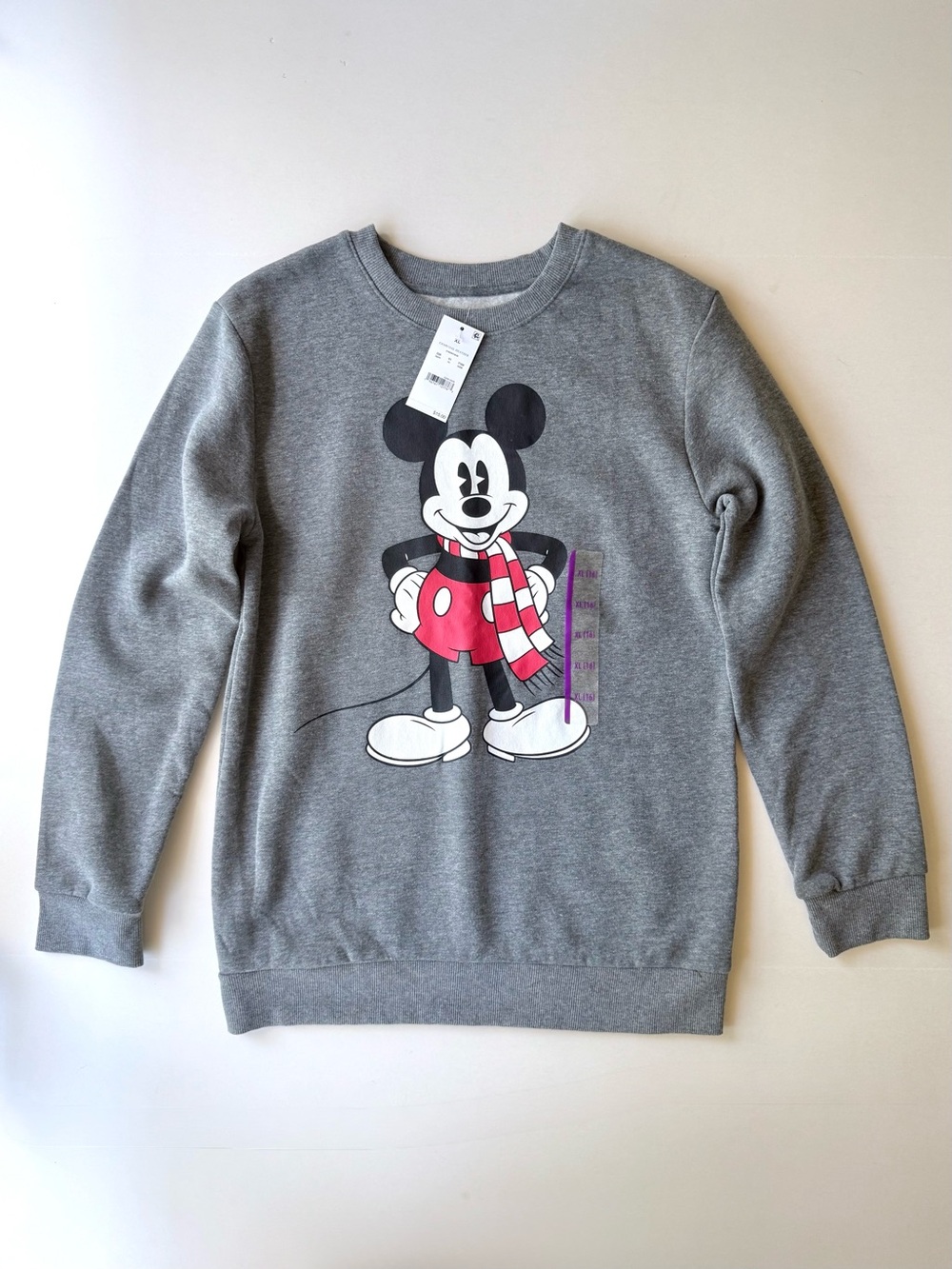 NWT Disney Mickey Mouse Holiday Sweatshirt Unisex Kids XL / 16